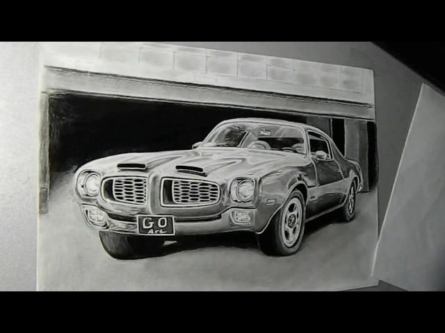 Рисунок машины/Muscle car/КАК НАРИСОВАТЬ МАШИНУ/how to draw a car