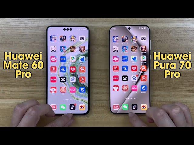 Huawei Pura 70 Pro vs Huawei Mate 60 Pro | SPEED COMPARISON