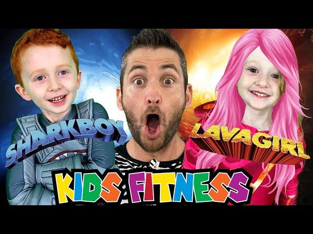 SHARK BOY & LAVA GIRL! A Super Fun KIDS WORKOUT ADVENTURE and Virtual Fitness Experience!