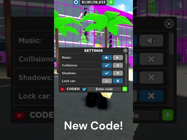  New Code || Car Dealership Tycoon || Roblox