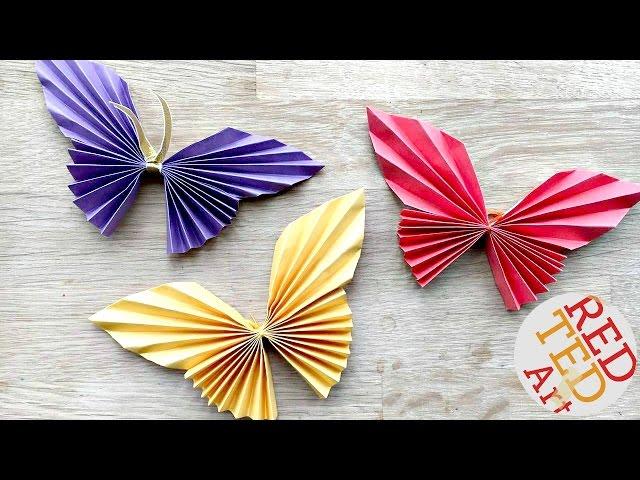 Easy Paper Butterfly Origami - Cute & Easy Butterfly DIY - Origami for Beginners