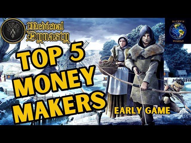 Top 5 Money Making Methods - Medieval Dynasty - Early Game