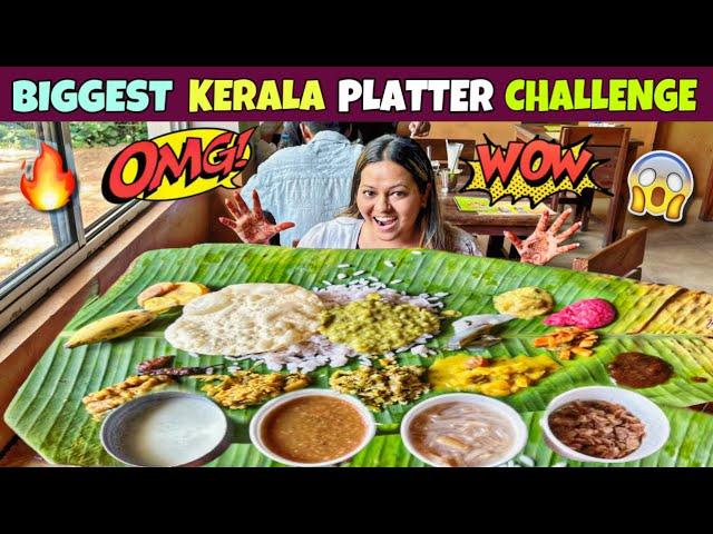 BIGGEST KERALA PLATTER EATING CHALLENGE | MASSIVE KERALA PLATTER EATING COMPETITION