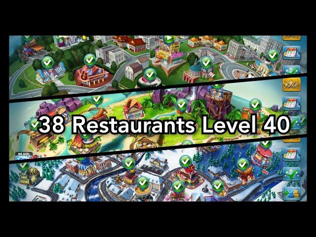 Cooking Fever - Level 40 All Restaurants 20221013