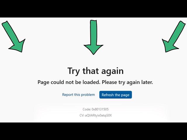 Fix try that again page could not be loaded please try again later in microsoft store windows 11/10
