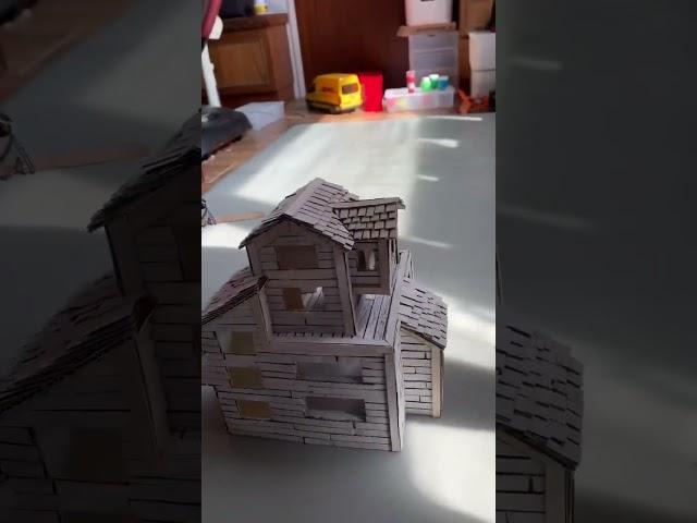 紙板工藝 | 鄉村別墅 | 西洋鏡 | 工作正在進行中