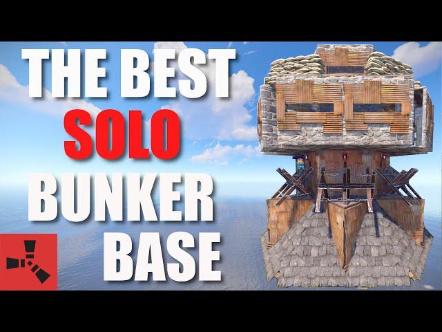 I Built The Best SOLO BUNKER BASE in Vanilla RUST