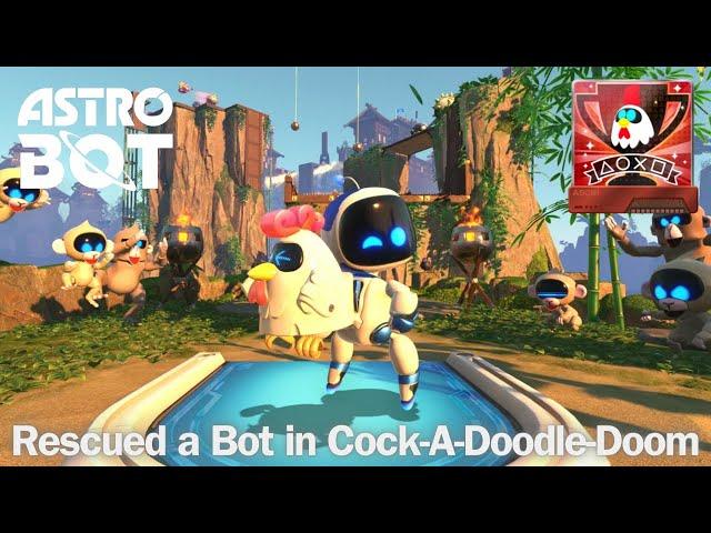 ASTRO BOT - Cock A Doodle Doom Speedrun | All Bots Rescued in Vicious Void Levels