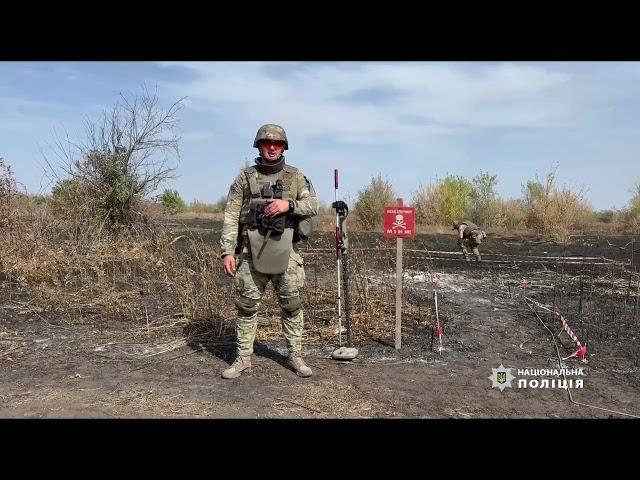 Протитанковий мінний «шлагбаум», «пелюстки»: вибухотехніки Нацполіції розміновують Харківщину