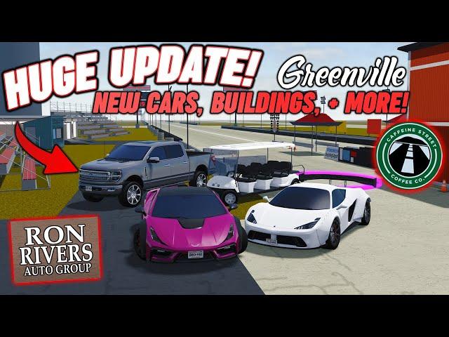 (MONEY CODE, DRAG STRIP, NEW CARS & MORE!!) HUGE GREENVILLE UPDATE!! || ROBOX - Greenville