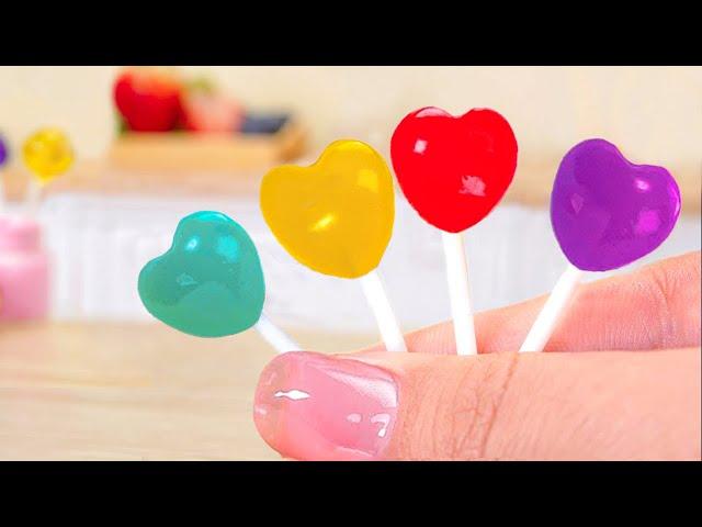 Tasty Lollipop  Miniature Fruits Lollipop Candy Recipe | Perfect 1000+ Miniature Ideas | Mini Cakes