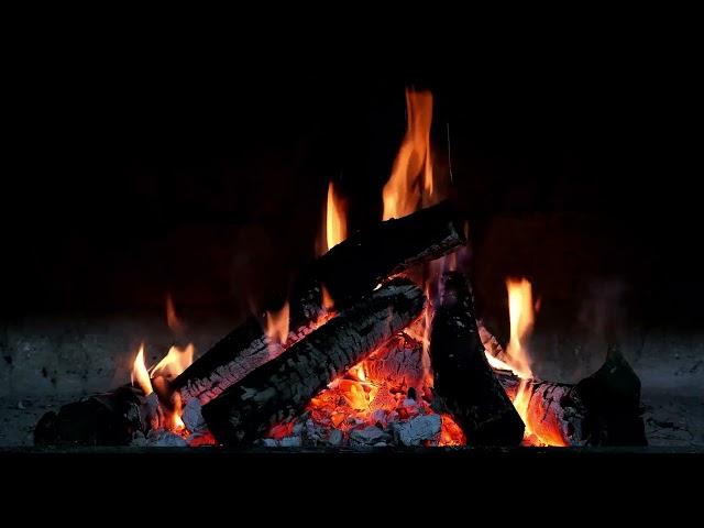   Fireplace 24 Hours - Relaxing Fire Burning video 4K