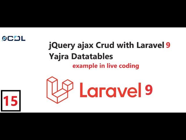 (15) jQuery ajax Crud with Laravel Yajra Datatable l Intro with Series | Ajax tutorial in Laravel