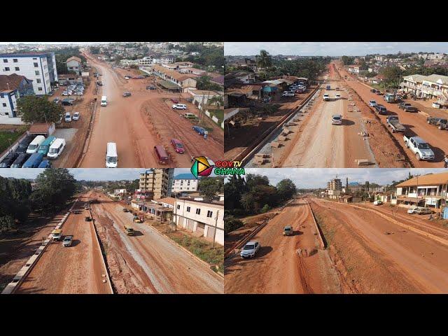 New Santasi To Bekwai Roundabout Road Dualization Project Update.