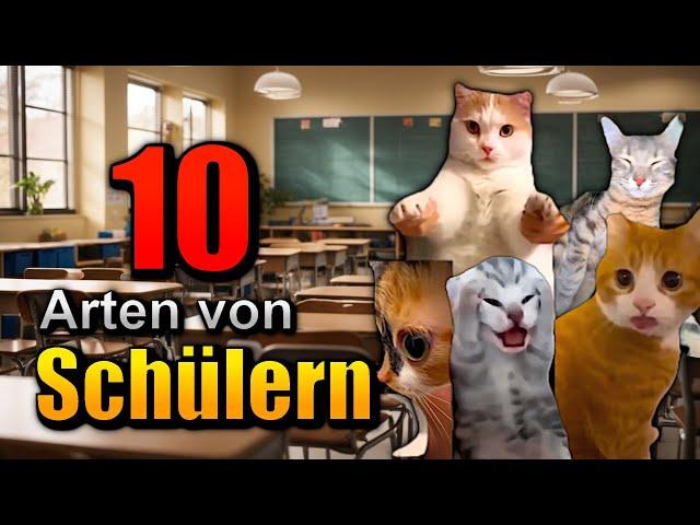 10 Arten von SCHÜLERN! (Aber als Katzen)