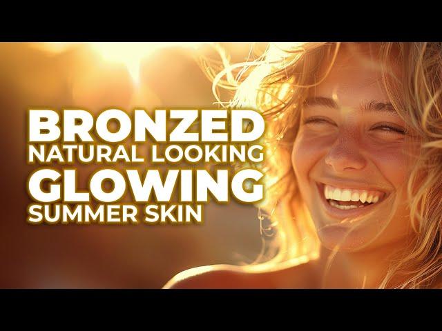 BRONZED GLOWING NATURAL SUMMER SKIN!