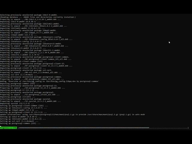 Installing postgresql on debian 11