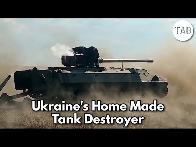 MT-LB + MT-12 = Ukraine’s Home Made Tank Destroyer