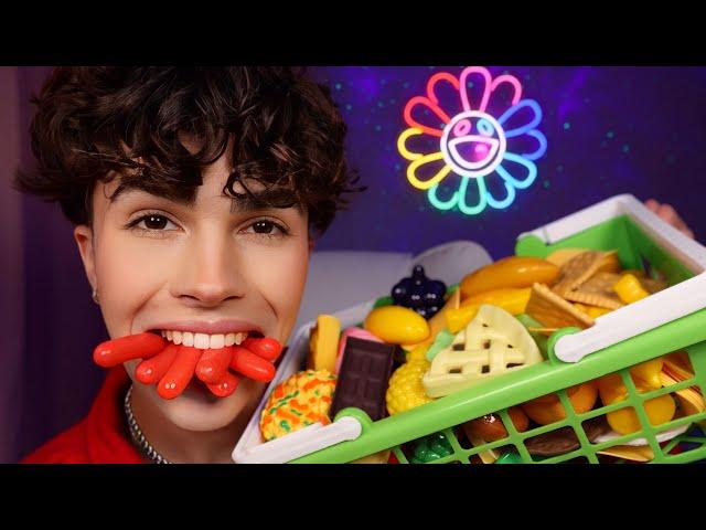 ASMR- Chewing on EVERYTHING I got at the Grocery Store 