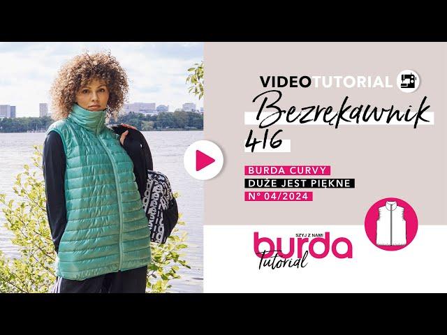 Bezrekawnik #416 | Burda Curvy Zima 2024