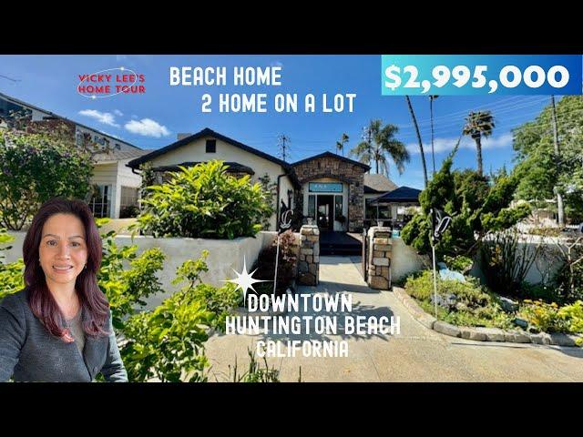 Home Tour | a $2,995,000 2 unit Home  Downtown Huntington Beach California | Real Estate