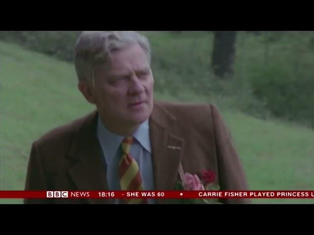 Richard Adams' death reported on BBC News (27th December 2016)