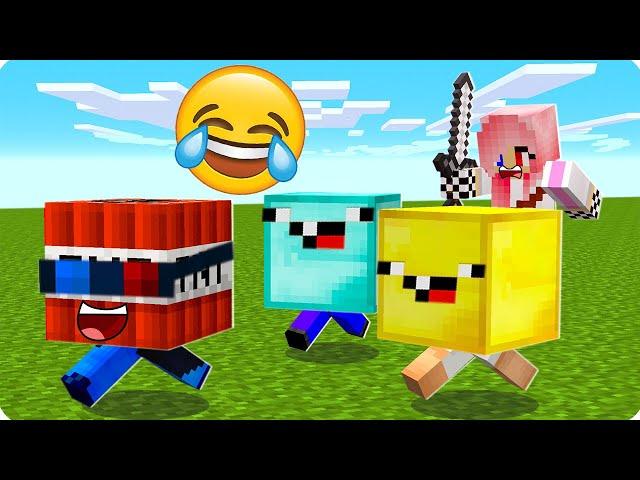 ТРОЛЛИНГ ПРЯТКИ БЛОКАМИ В МАЙНКРАФТ! ШЕДИ ЛЕСКА НУБИК И БРОК MINECRAFT