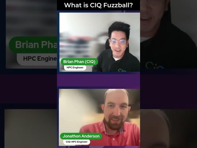 What is Fuzzball from CIQ?