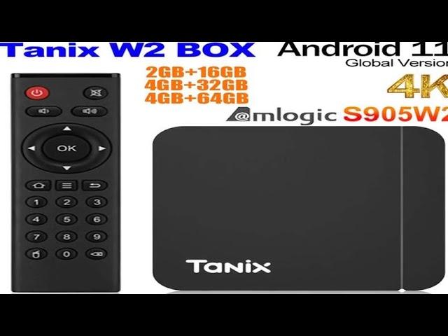 Tanix W2 Android 11 TV box Amlogic S905W2 2GB 16GB 2.4G/5G Dual Wifi BT Media player Set T