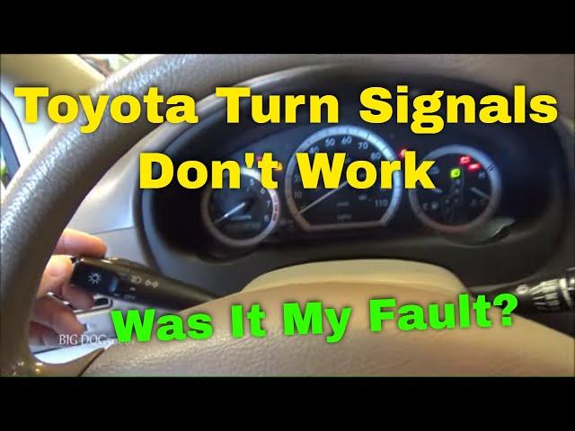 Toyota Turn Signals Not Working - Diagnosis and Repair