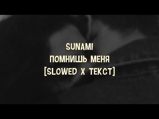 SUNAMI – Помнишь меня [Slowed x Текст]