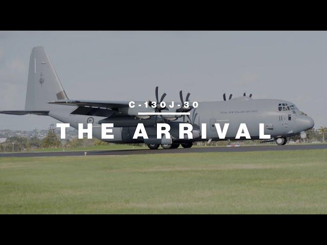 The arrival of the first C-130J-30 | Royal New Zealand Air Force