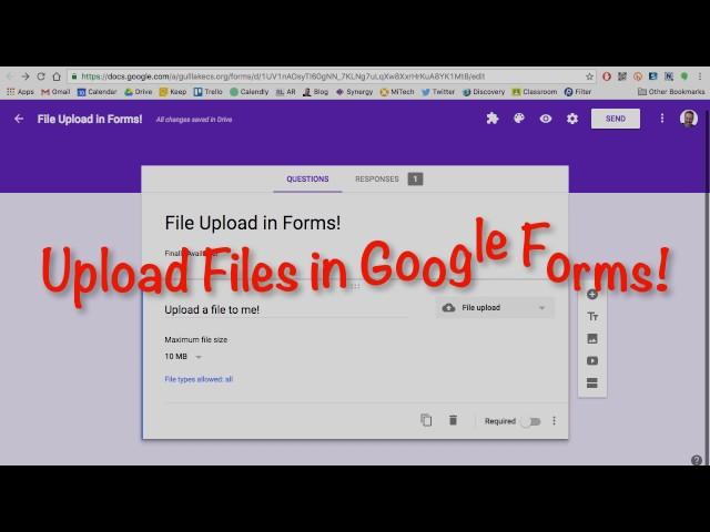 File Upload in Google Forms