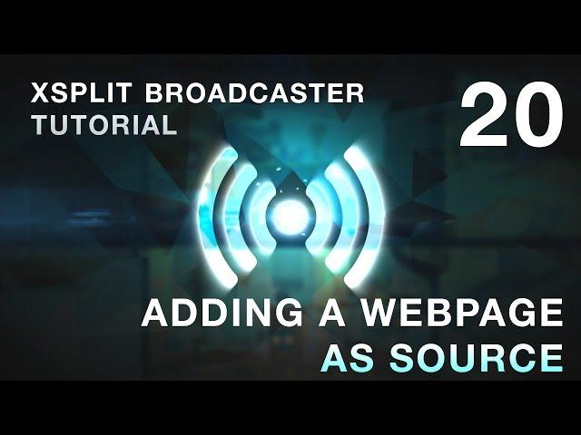 20 Adding a web page as a source
