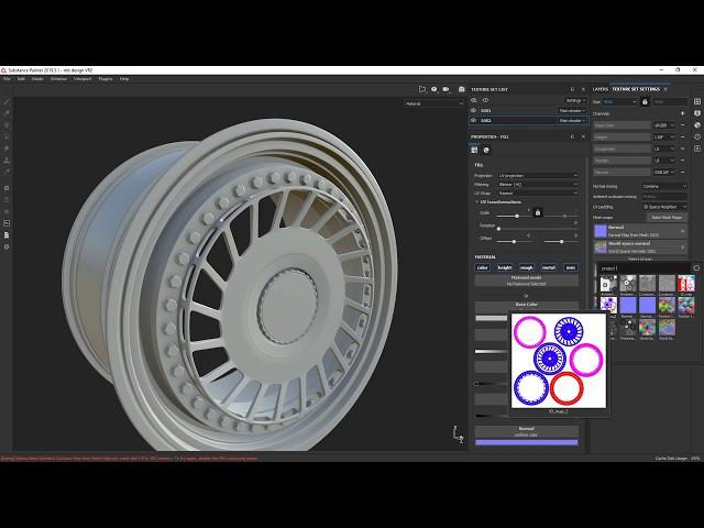 04 Запекание текстур UDIM в Substance Painter / Texture baking UDIM in Substance Painter