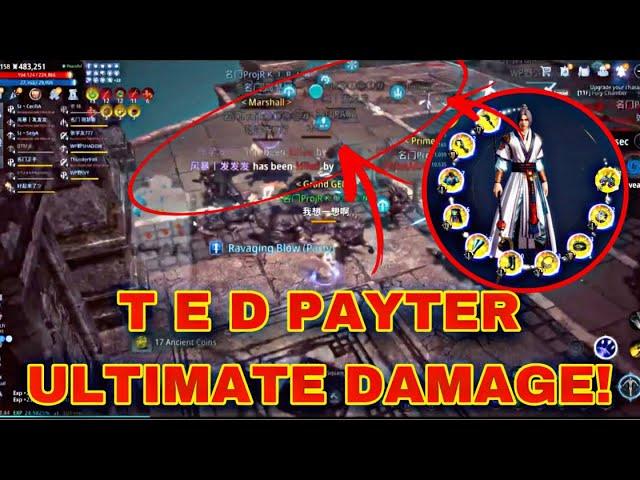 MIR4-TOP 1 LANCER TED FIGHTER ULTIMATE DAMGE  | ASIA 31 MS11 FURY BATTLE | TED TEAM VS BUTCHER TEAM