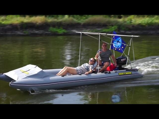 Туристический СУПЕР катамаран | Tourist SUPER catamaran Smart Fisher 500 BOATHOUSE