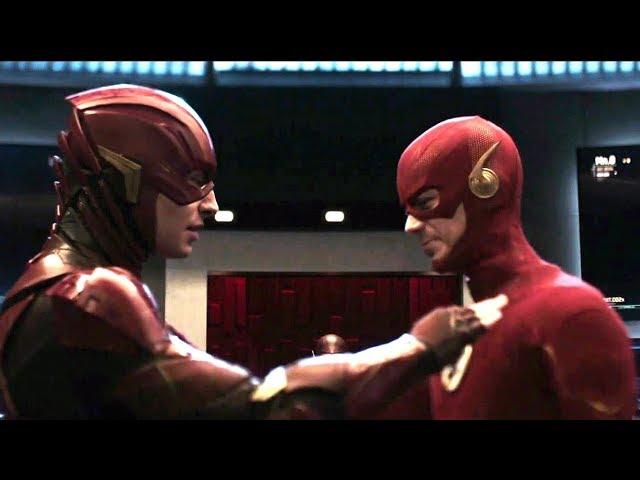 Crisis on Infinite Earths Cameo | DCEU Barry Allen meets Barry Allen Scene