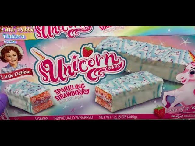 Little Debbie Unicorn cakes