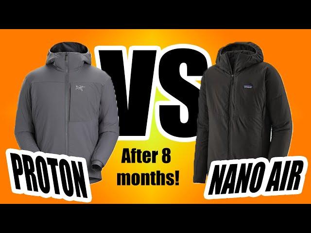 Arc'teryx Proton LT vs  Patagonia Nano Air!  Review after owning both for 8 months!