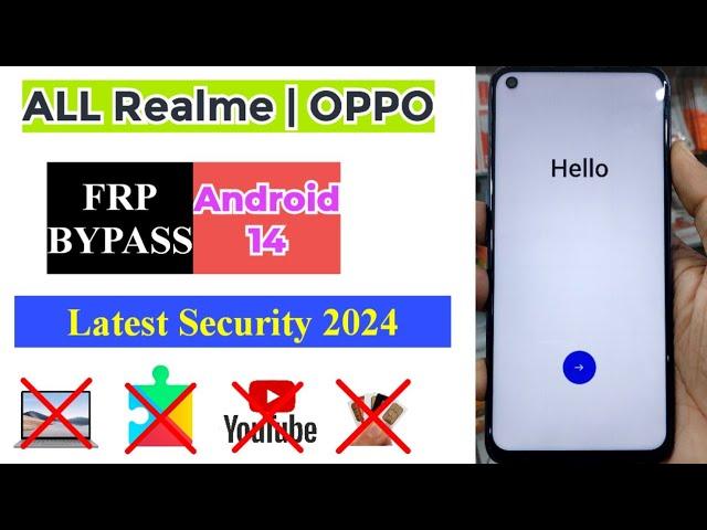 Android 14 : OPPO Realme Android 14 FRP Bypass without PC | All Realme 5G Mobile Unlock #ANDROID14