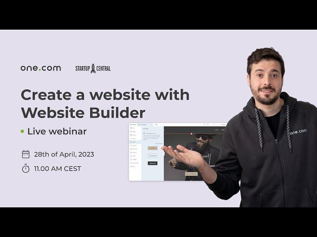 Create a website using one.com Website Builder - Live demo