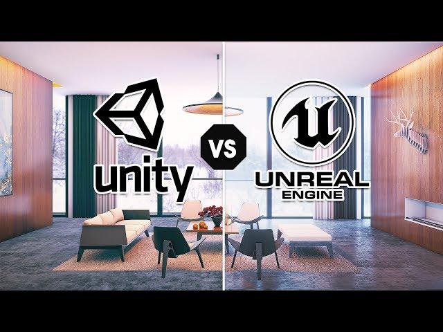 Unity vs Unreal : Interior Rendering Comparison 2019 (HDRP DEMO)