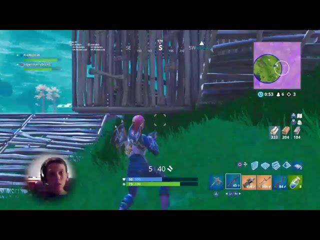 Fortnite gameplay playing duos with pro bro