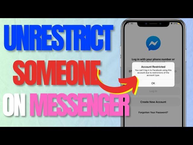 How to Unrestrict Someone on Messenger - Remove Restriction on Messenger (2024)