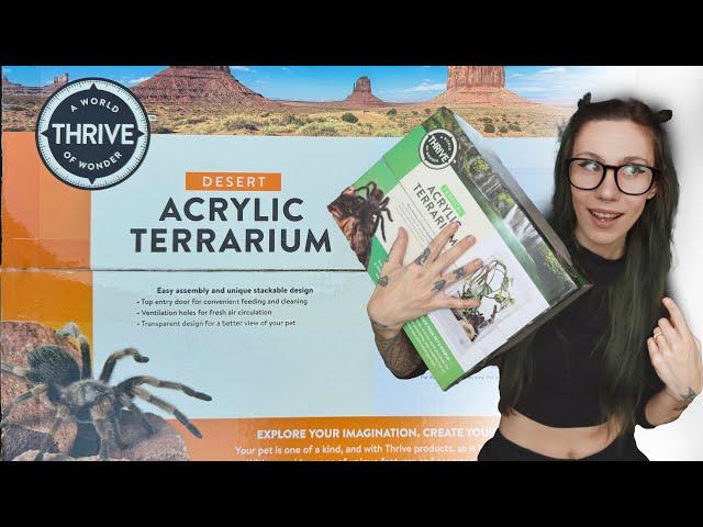 These KINDA SUCK.. New Petsmart TARANTULA ENCLOSURES assembly and review