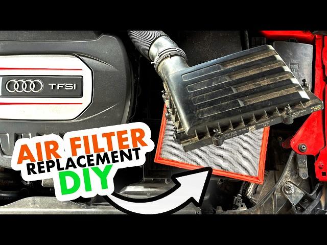 Audi A3/S3 (8V): 1.8 & 2.0 TFSI air filter replacement DIY tutorial