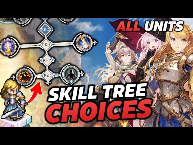 SKILL TREE CHOICES GUIDE FOR EVERY UNIT!! [Sword of Convallaria]