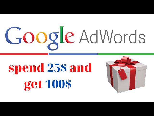 Google ads coupon for US Spen 25$ and Get 100$ price 5$