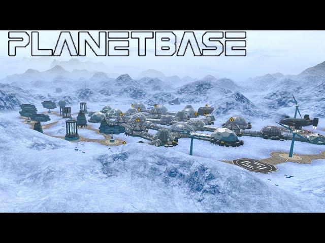 Building an outpost on Neptune in Planet Base! | Stay warm or die | Planet Base